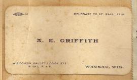 Calling Card AE Griffith