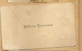 Calling Card William Harrison