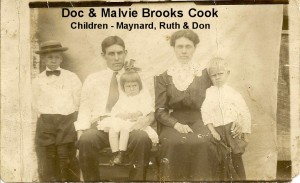BROOKS Aunt Malvie, Uncle Doc Cook, Maynard, Don, Ruth